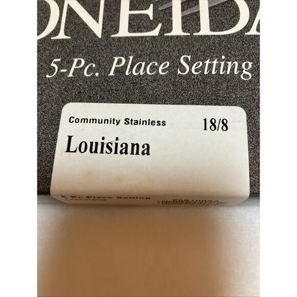 Oneida Louisiana 18/8 Stainless Steel 5pc. Place Setting Made in USA Community - Picture 2 of 5